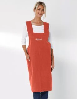 Tablier De Cuisine Japonais Coton Et Lin Uni Personnalisable