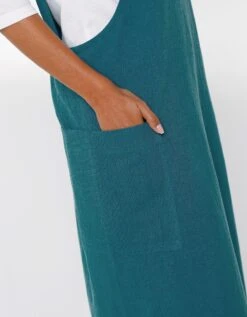 Tablier De Cuisine Japonais Coton Et Lin Uni Personnalisable -Maison Textiles Magasin 500013 C03 zoomx vue6