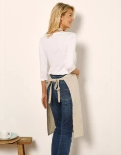 Tablier De Cuisine Uni Forme Bavette - Lin Coton -Maison Textiles Magasin 500719 C05 zoomx vue4