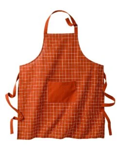 Tablier De Cuisine à Carreaux Forme Bavette - Coton